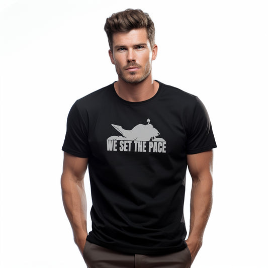 Kawasaki We Set The Pace Black Tshirt