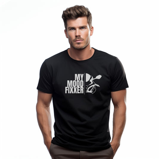 GSXR My Mood Fixer Zwart Tshirt