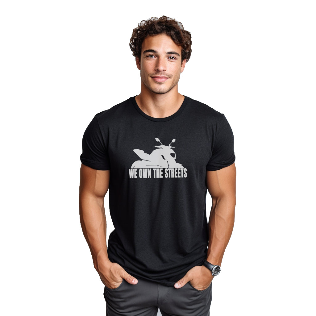 Yamaha MT07 We Own The Streets Black Tshirt