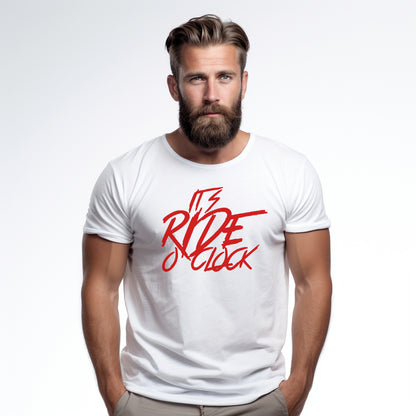 Es ist Ride o' Clock Weißes T-Shirt