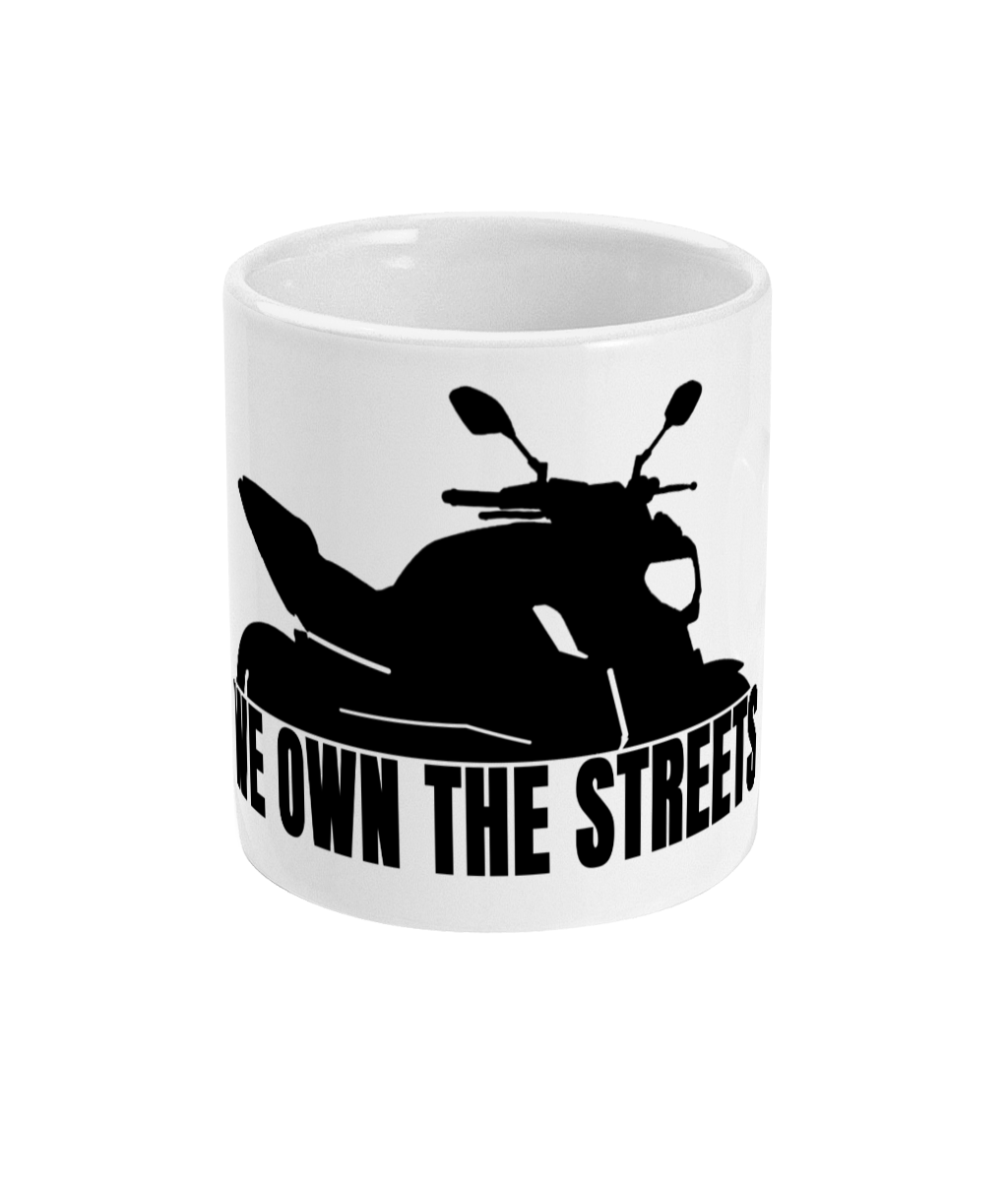 Yamaha MT07 We Own The Steerts 11oz Mug by RIDE CODE