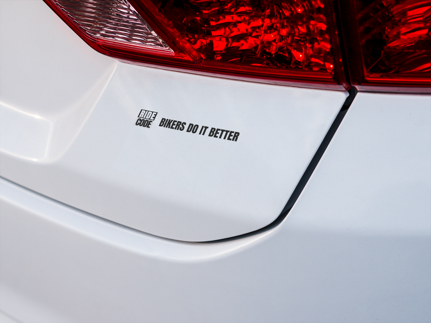  RIDE CODE - Bikers do it better slogan Sticker