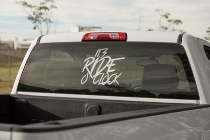 It's Ride o' Clock sticker