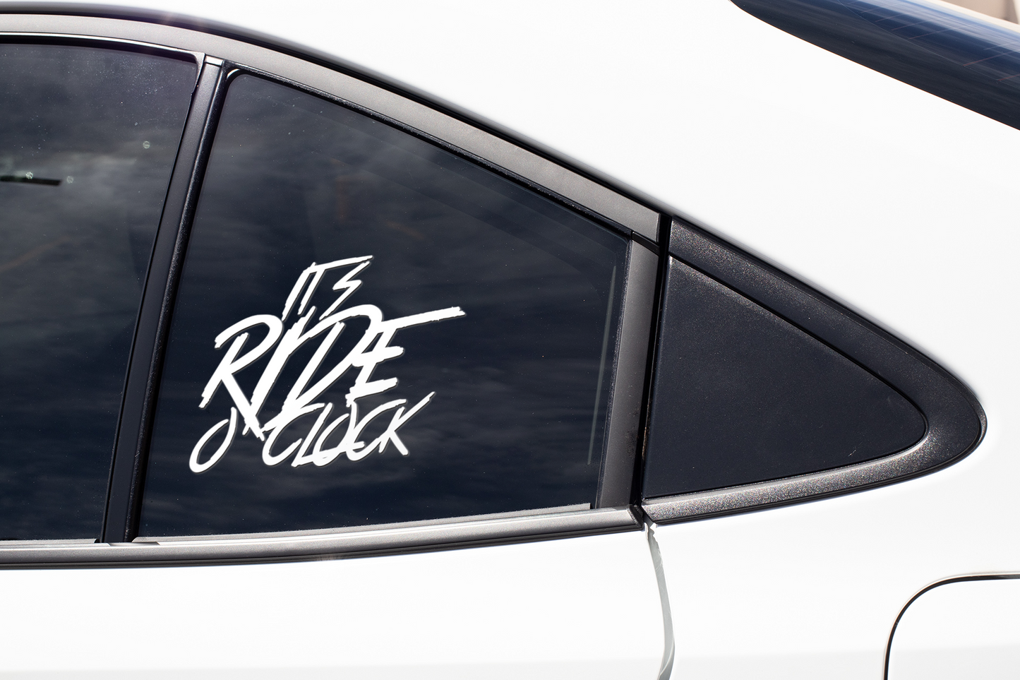 It's Ride o' Clock Decal